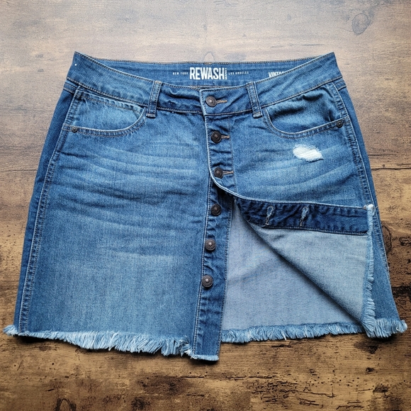 Denim Jean Skirt by Rewash Size 9 - Picture 3 of 5